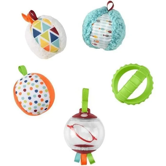 FISHER-PRICE Balles d'Éveil 5 Sens - 3 mois et +-0
