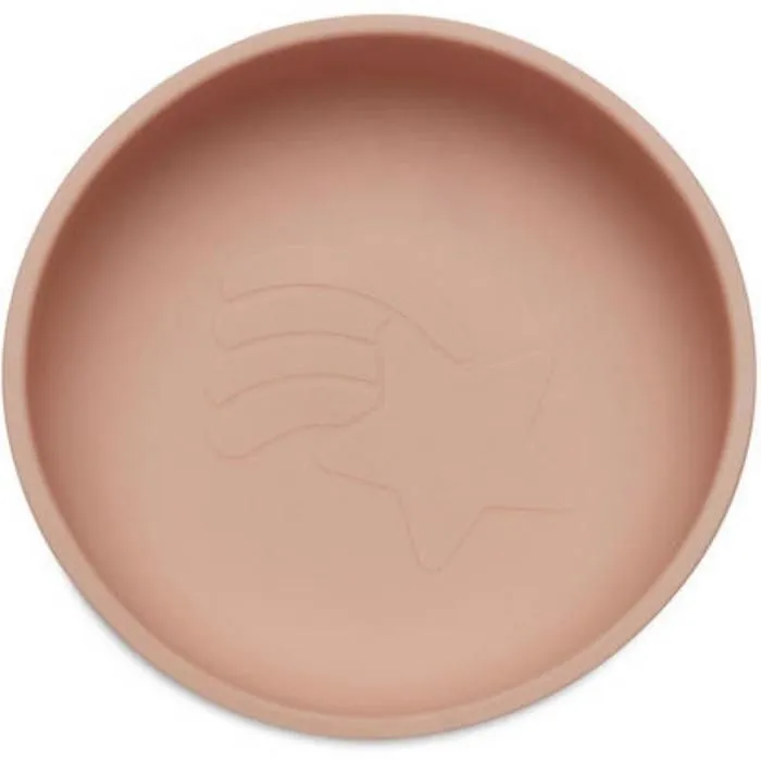 Bol Silicone Rose Pale - Apprentissage repas bébé-1