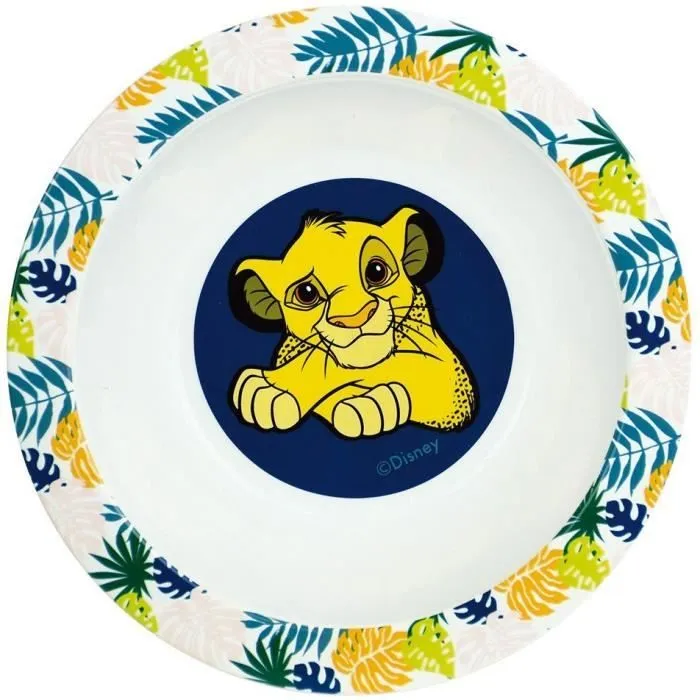 Lot Vaisselle Disney Le Roi Lion - FUN HOUSE - 006360 - Verre, Assiette Creuse, Assiette Plate, Mug, Gourde, Boîte Goûter Couverts-4