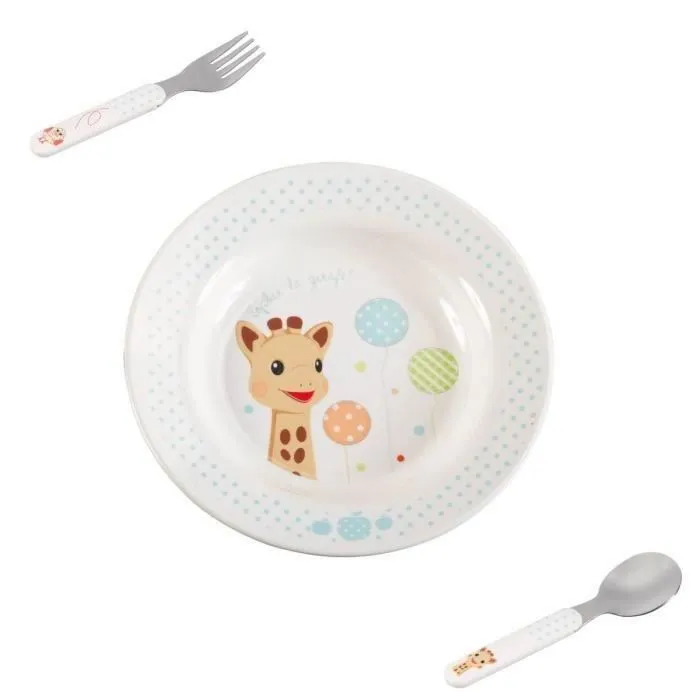 SOPHIE LA GIRAFE Coffret repas bébé modèle Ballon-3