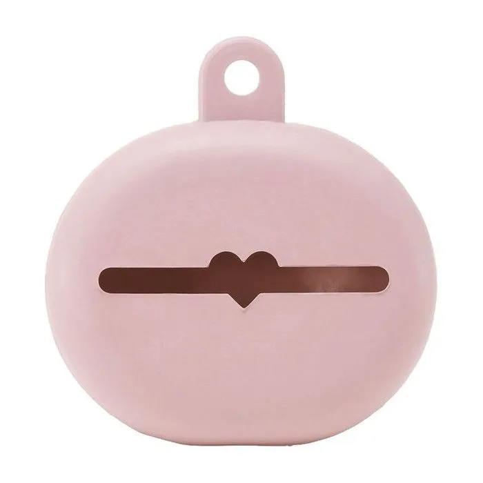 Etui de rangement pour tétines en caoutchouc 100% naturel Powder Rose - HEVEA-1