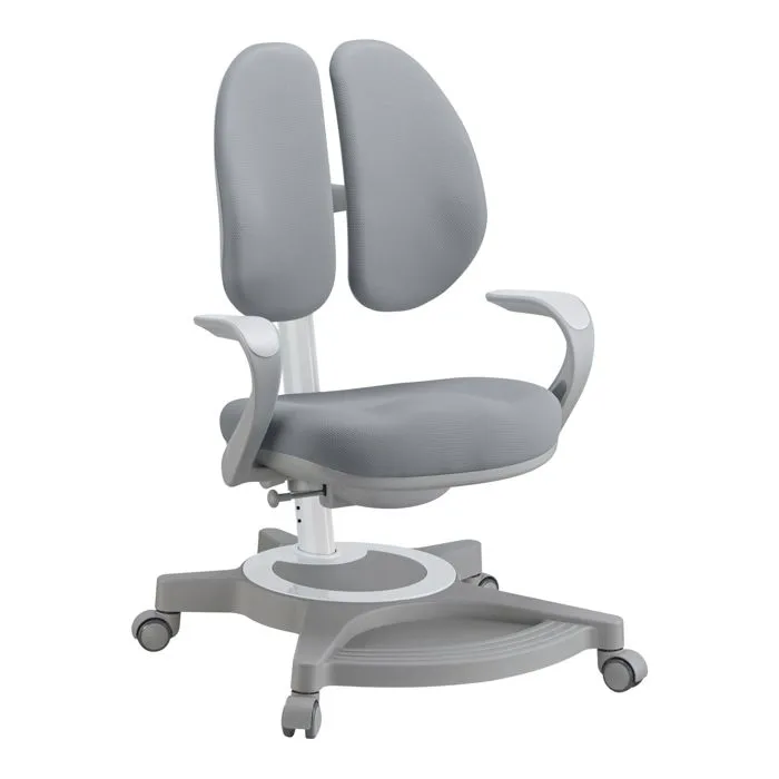 Chaise de bureau pour enfants Partille réglable gris-1