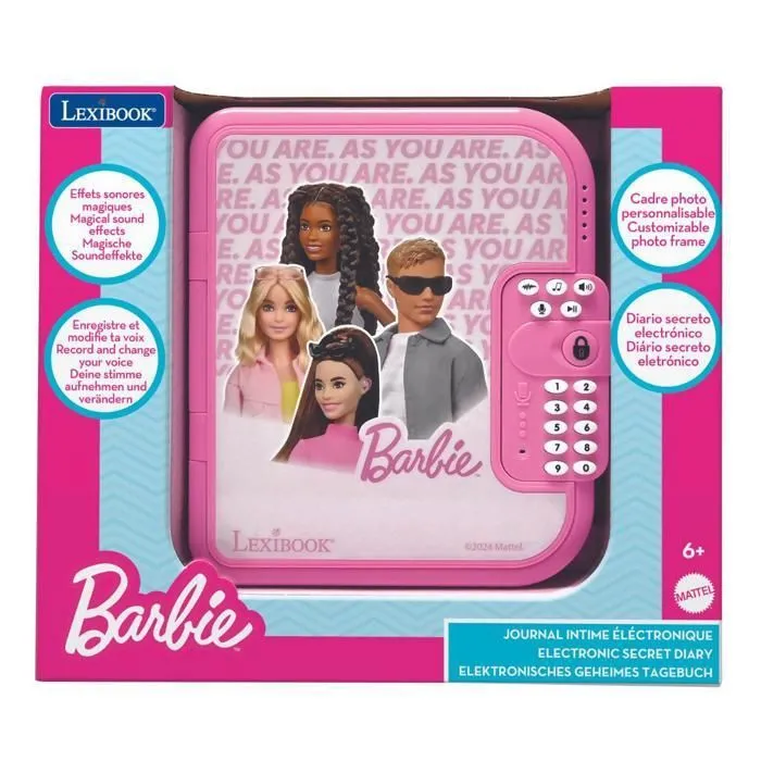 Journal intime électronique avec coffre-fort Barbie-2