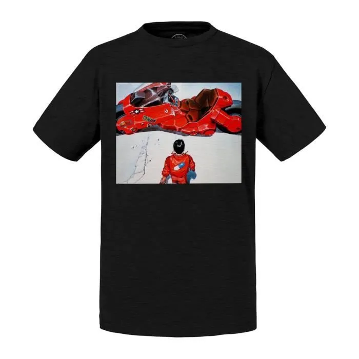 T-shirt Enfant Noir Akira Manga Kaneda Moto Neo Tokyo 2025 Japon-0