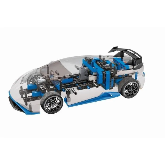 CLEMENTONI - Lamborghini Huracàn STO à construire - Roues orientables - Manuel illustré et application pour visualisation 3D - Fabri-3