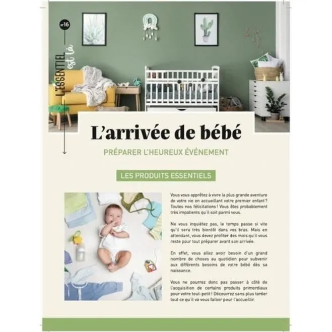 Mémo visuel - Essentiel - Bien accueillir bébé - 6 pages plastifiées - Pratique - Moderne-0
