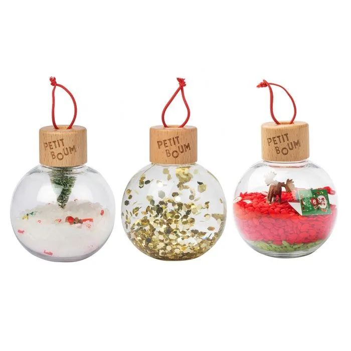 Boules de Noël - Petit Boum - COOL KIDS PROJECT - 3 pièces - Incassables - Sensorielles-0