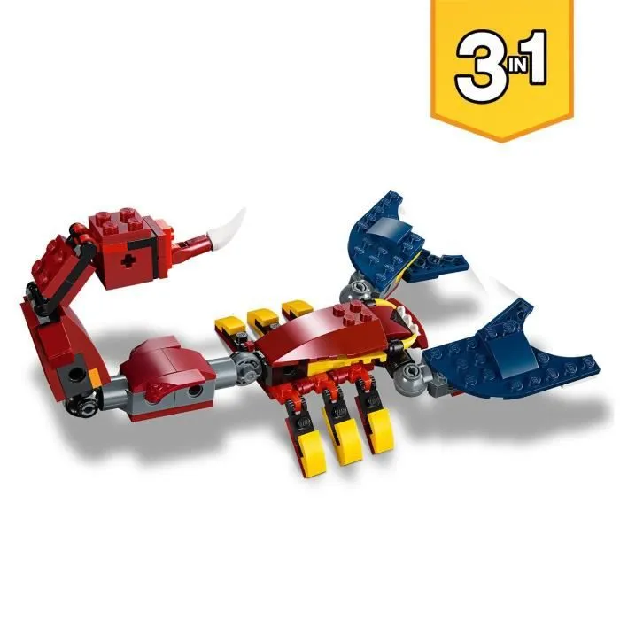 Jouet de construction - LEGO® - Creator 31102 - Dragon de feu - Tigre à dents de sabre - Scorpion-3