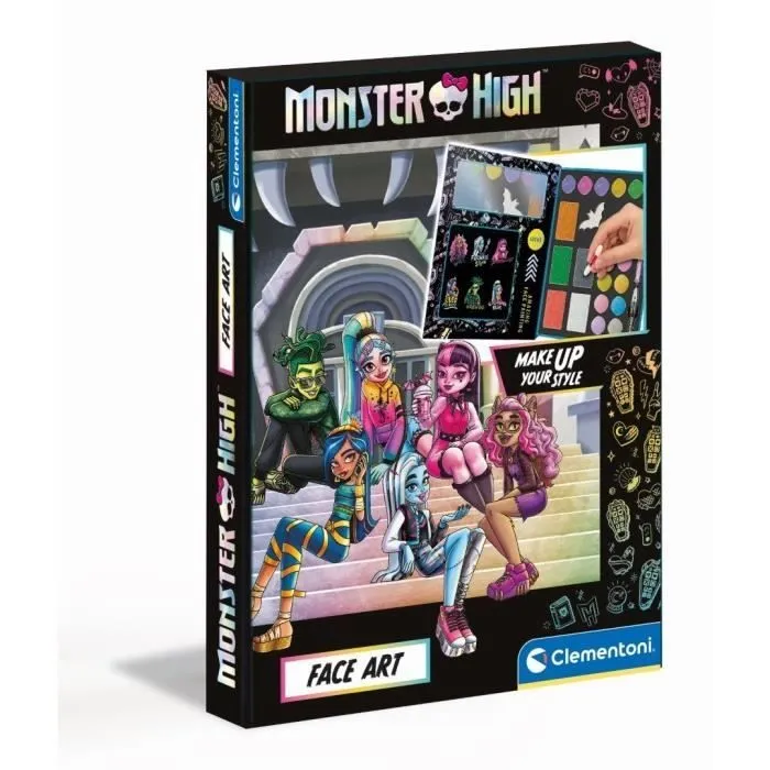Monster High Coffret Maquillage - Clementoni - Palette contentant des poudres, fards, crayons-3