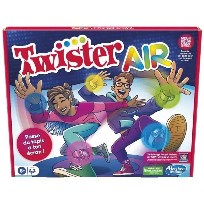 Twister Air, jeu Twister avec appli RA, se connecte aux smartphones et tablettes, jeux actifs de groupe, dès 8 ans-0