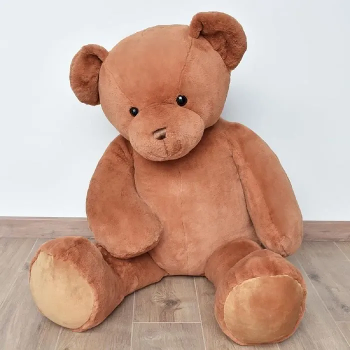 Peluche ours Titours XXL 135CM - HISTOIRE D'OURS - Marron - Bébé - Intérieur-0