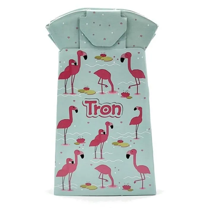 Pot jetable pour enfants TRON max. 30 kg, facile à utiliser, absorbe les liquides et élimine les odeurs, design : flamants roses-1