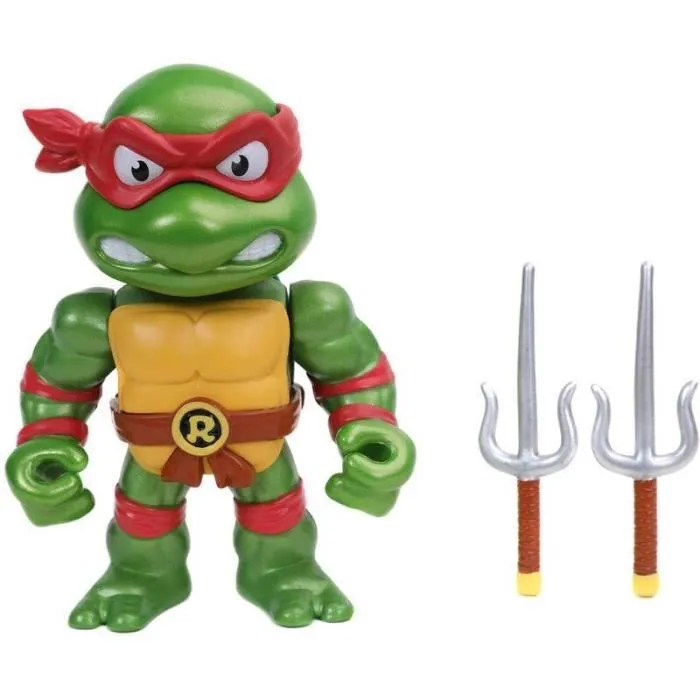 Figurine Ninja Turtles Raphael metalfigs 10cm - Marque Ninja Turtles - Couleur Noir-3