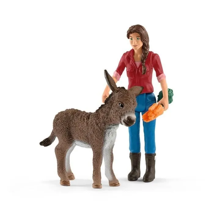 Ferme avec étable et animaux, coffret de 97 pièces avec figurines, Schleich 42407 Farm World, Dès 3 ans-4