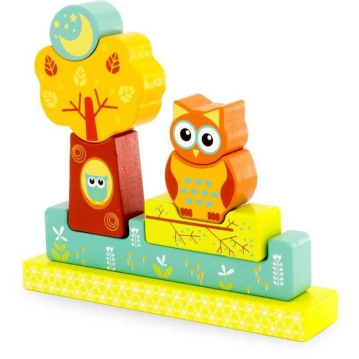 PUZZLE MAGNÉTIQUE en BOIS 'HIBOU'-1