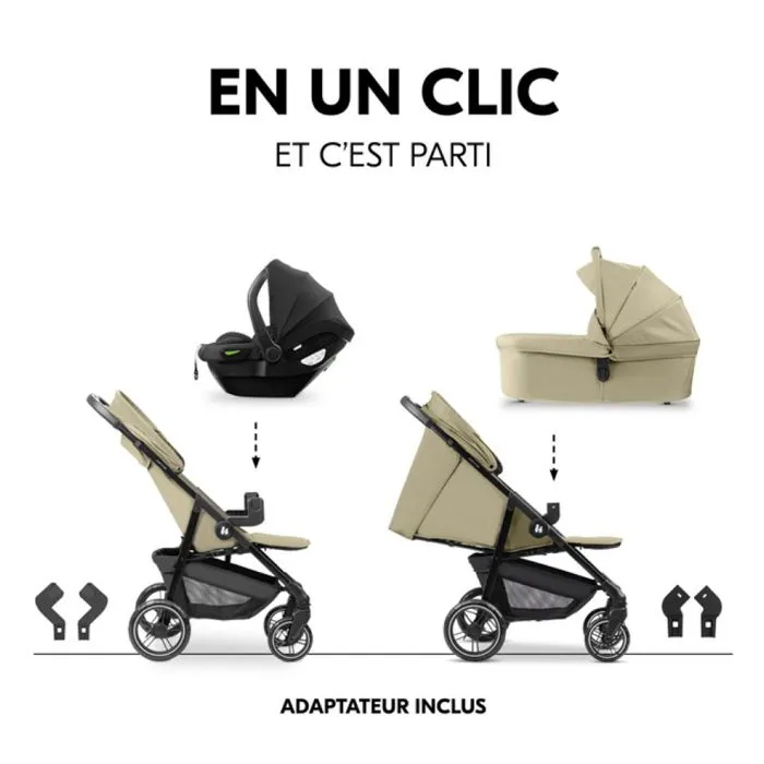 Hauck - H-14925-EN-000-S00 - Poussette Ensemble Trio Shop N Care Olive-2
