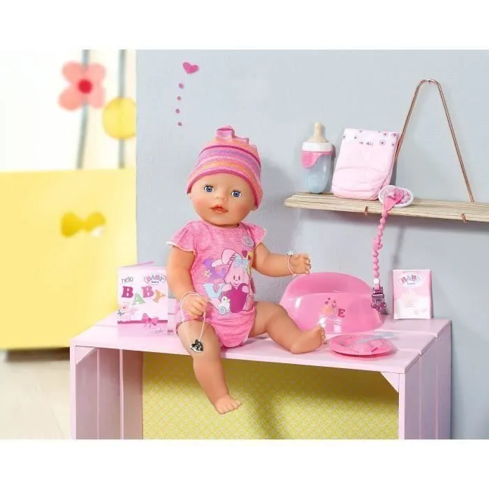 Poupon interactif Baby Born - Splash Toys - Fille - 9 fonctions - 11 accessoires inclus-0