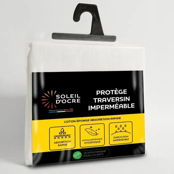 Taie protège traversin 70x90 cm BOUCLETTE imperméable-0