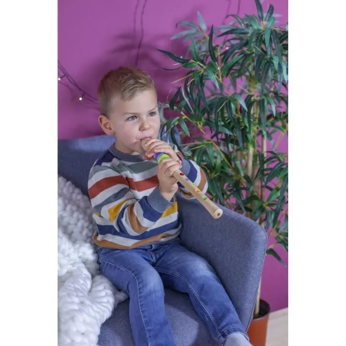 Flûte droite en bois pour enfants 32 cm-1