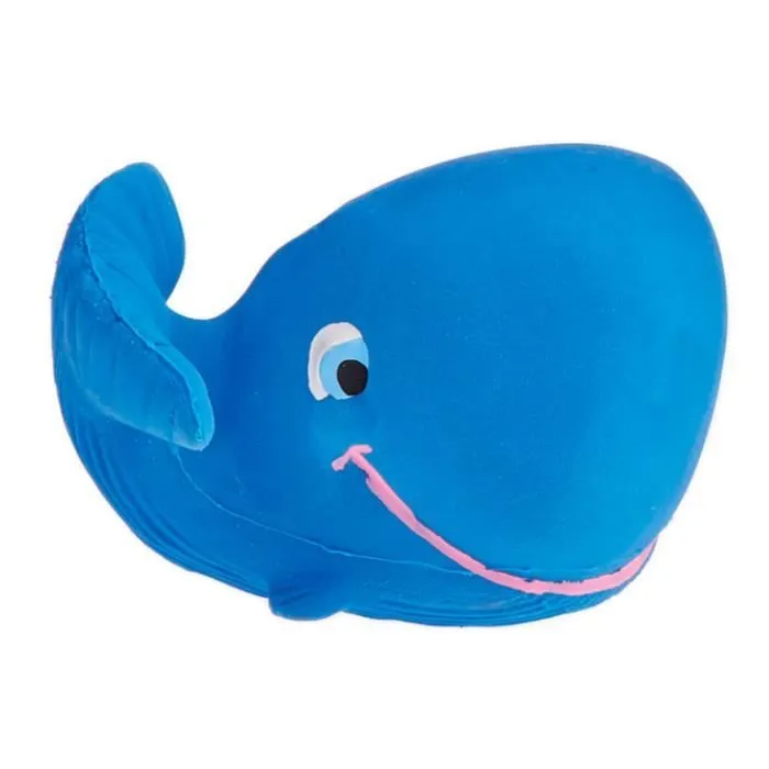 LANCO Jouet de bain Baleine bleue - Dès la naissance - Bleu - Caoutchouc naturel - 5,5x9,5x6 cm-0