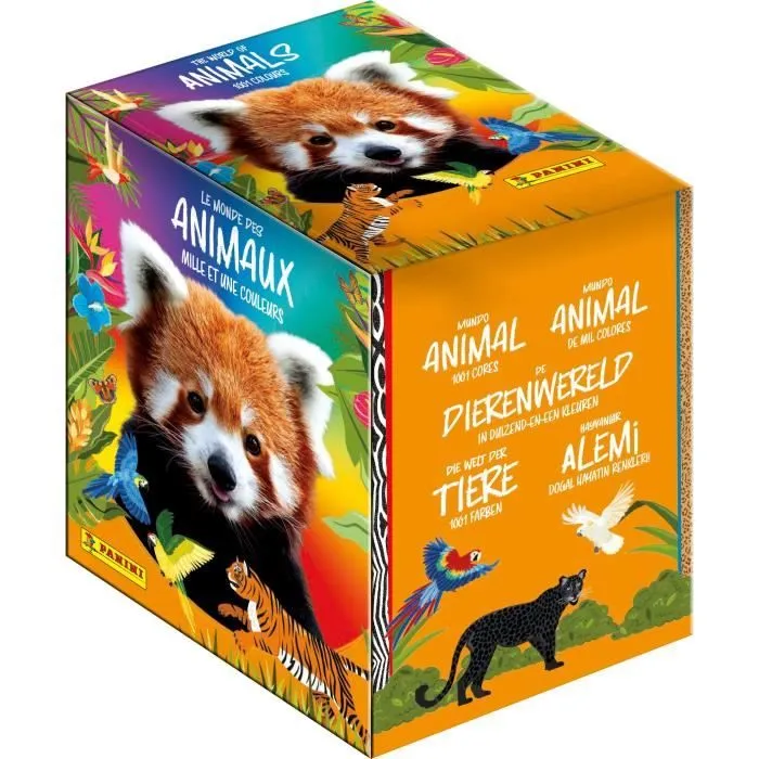 Boîte de Stickers - PANINI - Animaux 2025 - 36 pochettes - 180 stickers-0