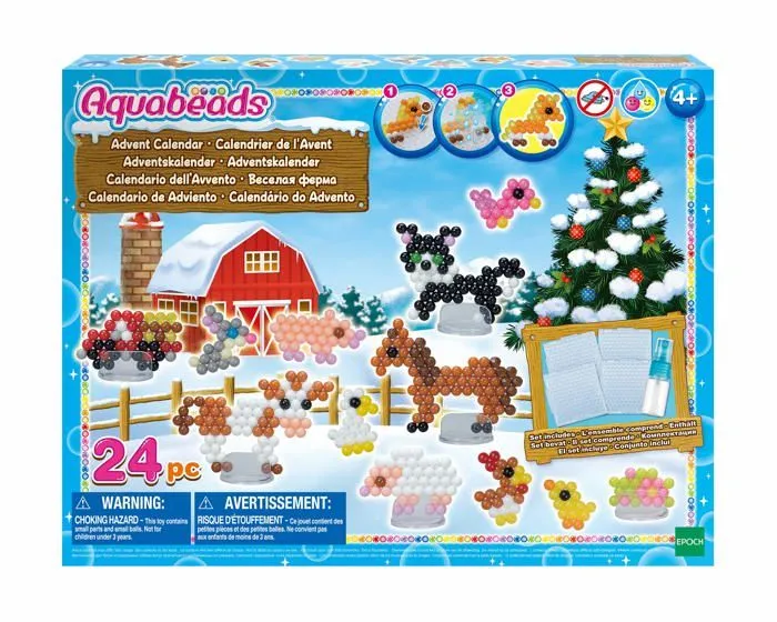 Calendrier de l'avent Aquabeads - 31367 - Calendrier de l'Avent colore-0