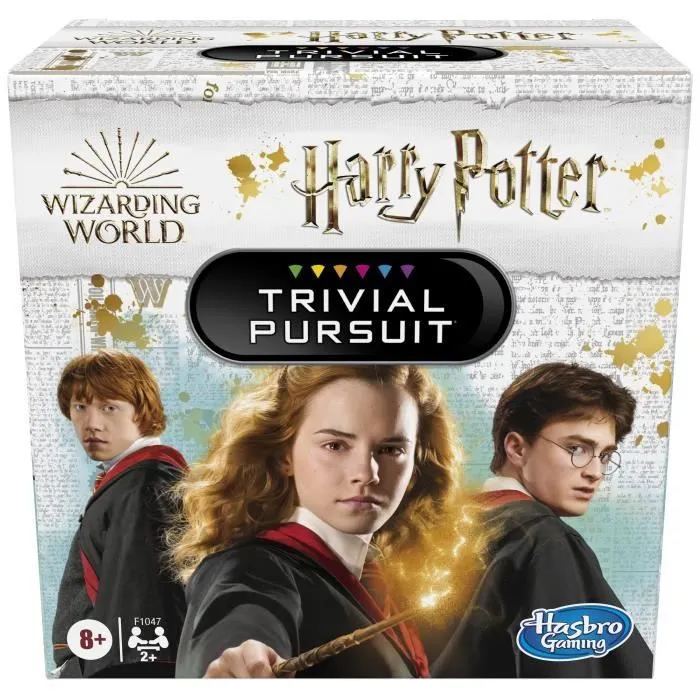 Trivial Pursuit Harry Potter, Jeu de société de questions-réponses compact, 600 questions, Hasbro Gaming, Wizarding World, Dès 8 ans-0