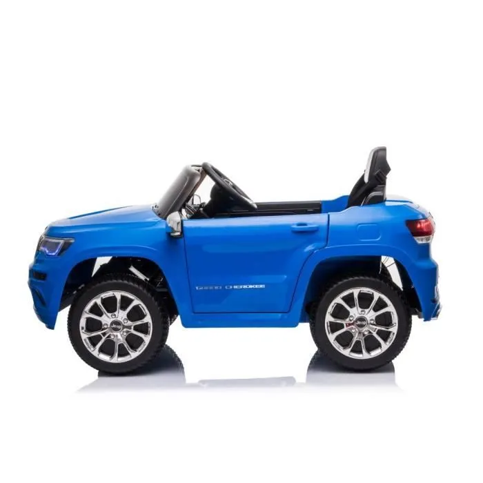 Voiture électrique pour enfants Jeep Grand Cherokee Bleu, Télécommande 2,4 GHz , Motor: 2 x 45W, Siège en similicuir (LE8277)-2