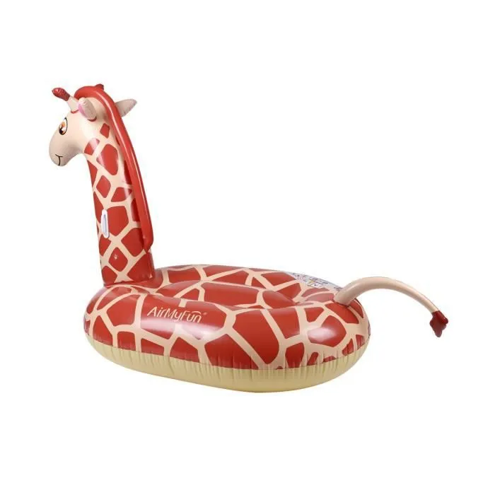 Bouée Gonflable XXL Chevauchable - Giraffe - 140x140x105cm - Piscine & Plage-2