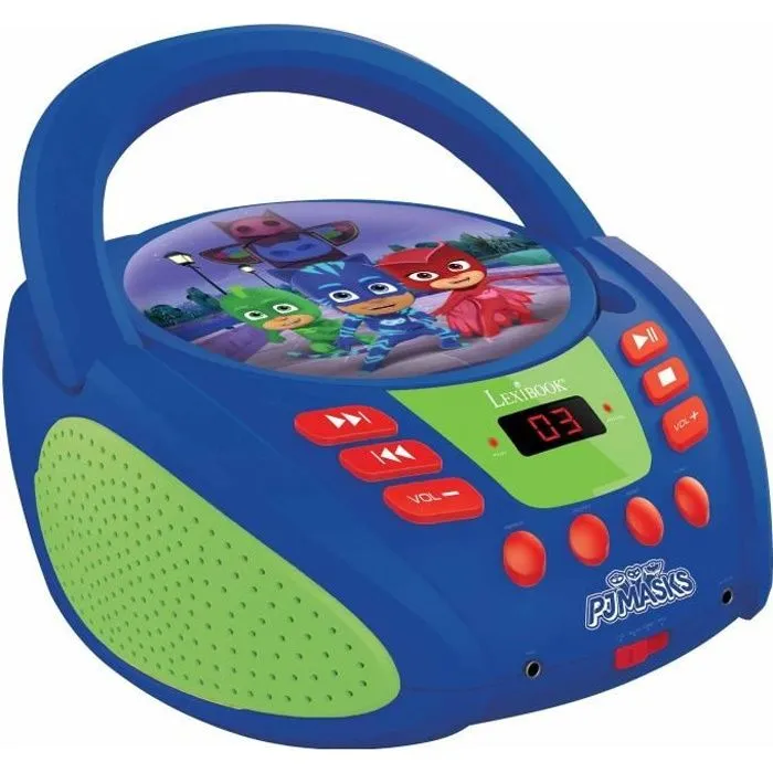 Lecteur CD portable avec prise micro Pyjamasques-0