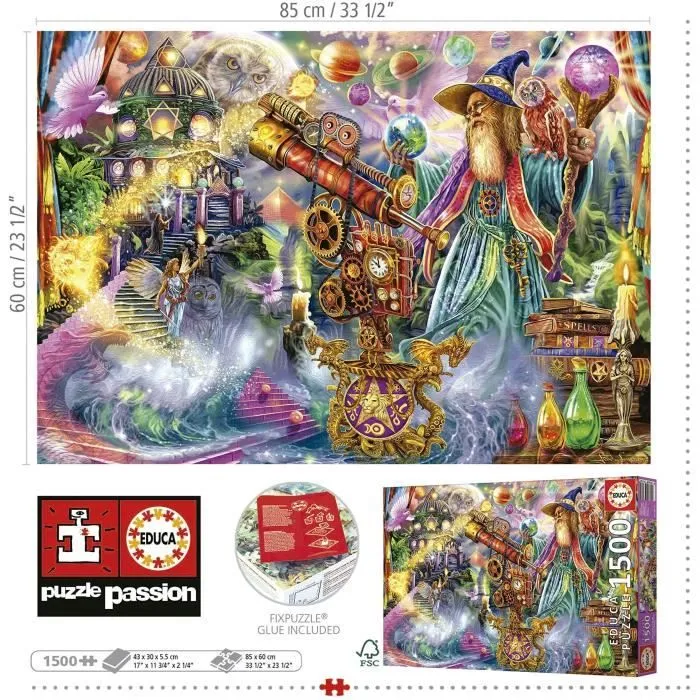 Puzzle SORTILÈGE MAGIQUE - 1500 pièces - Marque EDUCA - Thème Fantastique-2
