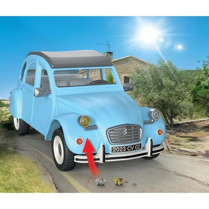 PLAYMOBIL 70640 Citroën 2 CV, Classic Cars, Voiture de collection, Adulte,3 personnages-3