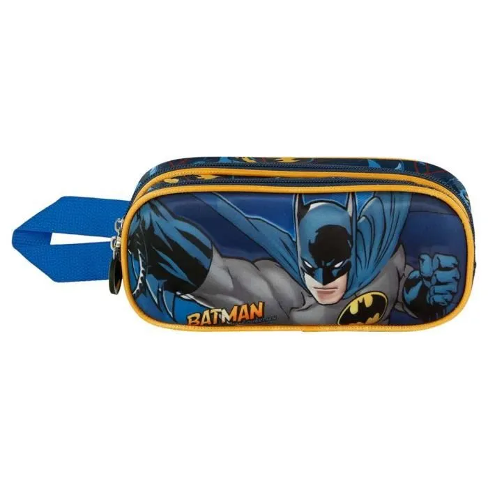 Trousse Double 3D - DC Comics Batman Night - Bleu Foncé - Taille Unique-1