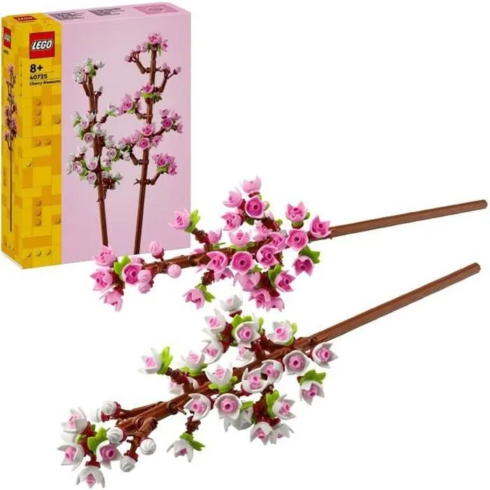 LEGO® 40725 Creator Les Fleurs de Cerisier, Décoration de Chambre et Accessoire de Bureau, Modèle Bouquet de Fleurs-0