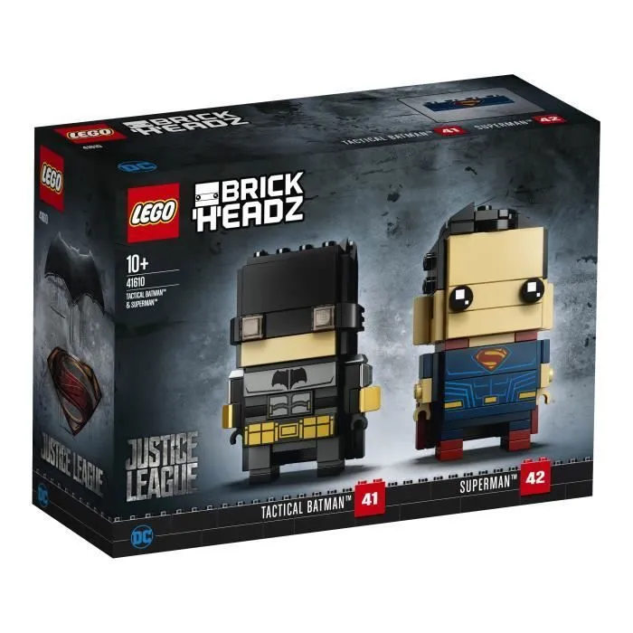 LEGO BrickHeadz Tactical Batman vs Superman - 41610, Jeu de construction, Multicolore, 10 année(s), 209 pièce(s)-0