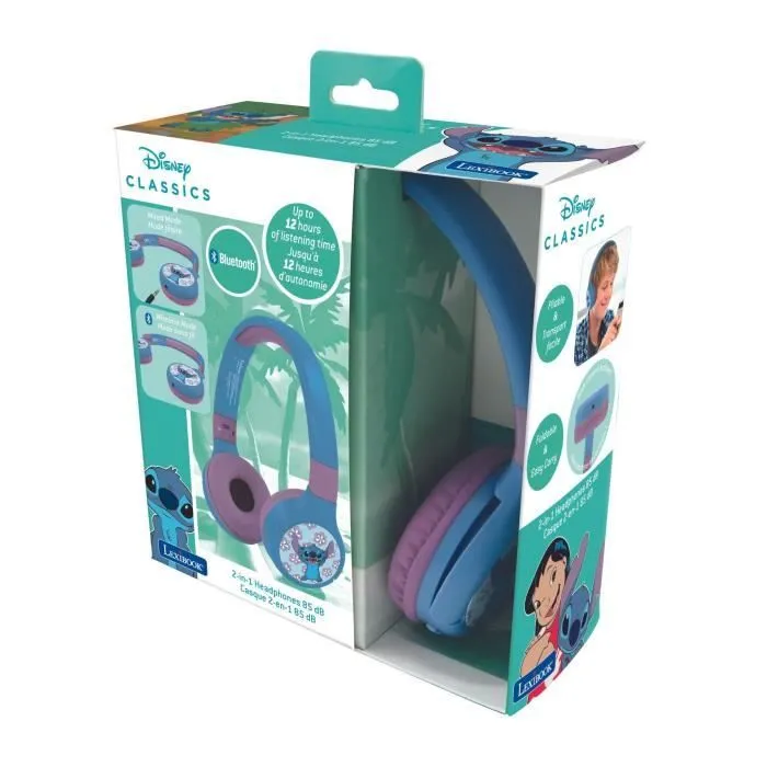 Casque 2 en 1 Disney STITCH Bluetooth® et Filaire-3