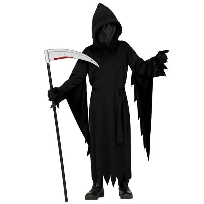 Déguisement Faucheur Halloween Garçon 14/16 ans WIDMANN Blanc-1