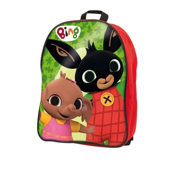 Sac à dos - Bing - Lo sac à dos de 76 611 - Rouge - Pour enfants - Inclus constructions-2