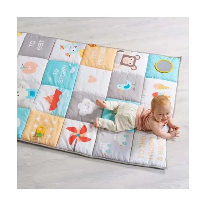 Tapis d'activités - TAF TOYS - Grand tapis d'activités I Love 150 x 100 cm - Gris - Bébé - Mixte-1