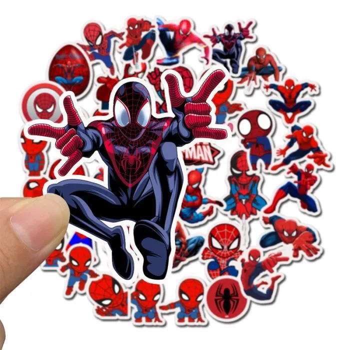 Avengers Endgame Spider-man fond d'écran Spider-Man Far From Home autocollant de bagage Iron Man Thor décalcomanies de voiture-3
