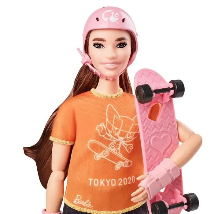 BARBIE Jeux Olympiques Tokyo 2020 Championne de Skateboard-1