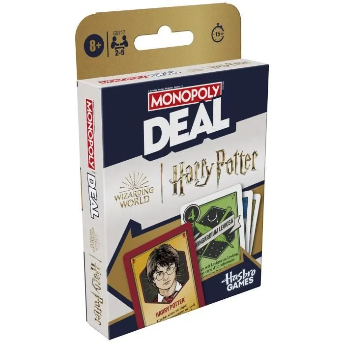 Monopoly Deal Harry Potter, Jeu de cartes rapide 15 min, Hasbro Games, Dès 8 ans-3