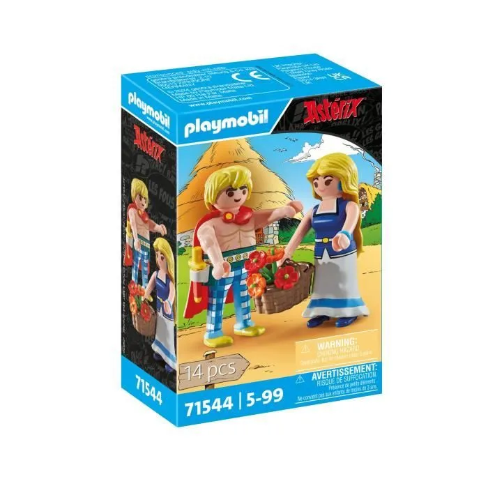 PLAYMOBIL 71544 Tragicomix et Falbala, Personnages d'Astérix, 14 pièces, Dès 5 ans-0