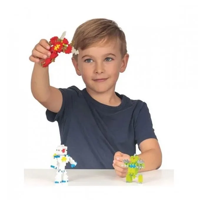 Box Mini Basic 170 pièces "robots" - Plus Plus-1