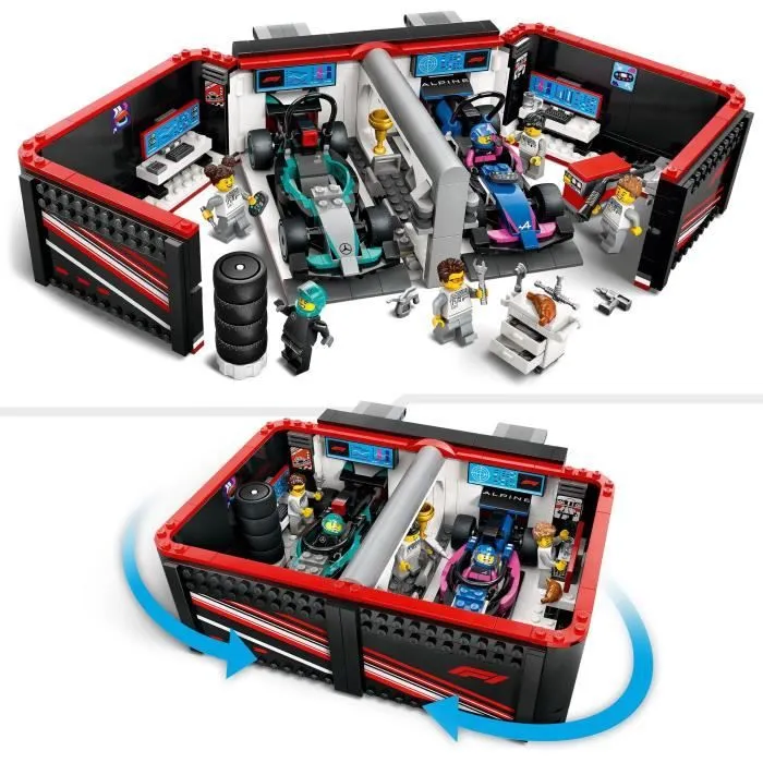LEGO City 60444 Garage de F1 et voitures Mercedes-AMG et Alpine Jeu pour garçon dès 7 ans-2