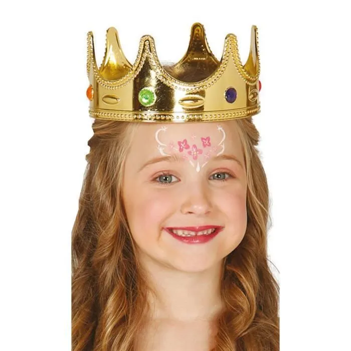 Couronne Dorée pour Enfant - Marque - Moyen Âge - Intérieur - Mixte - 1 pièce - À partir de 3 ans-0