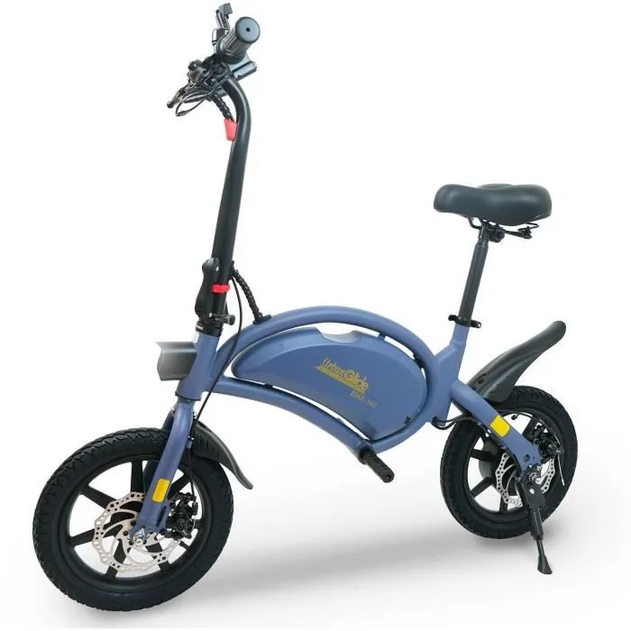 Draisienne électrique - URBANGLIDE - BIKE 140 BLUE - 36V - 350W - Pneus 14" - Autonomie 18KM - Vitesse max 25KM/h-0