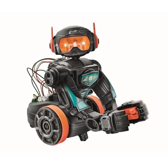 Clementoni - Robot Évolution 2.0 à assembler et programmer - 4 modes de jeu - Fabriqué en Italie-0