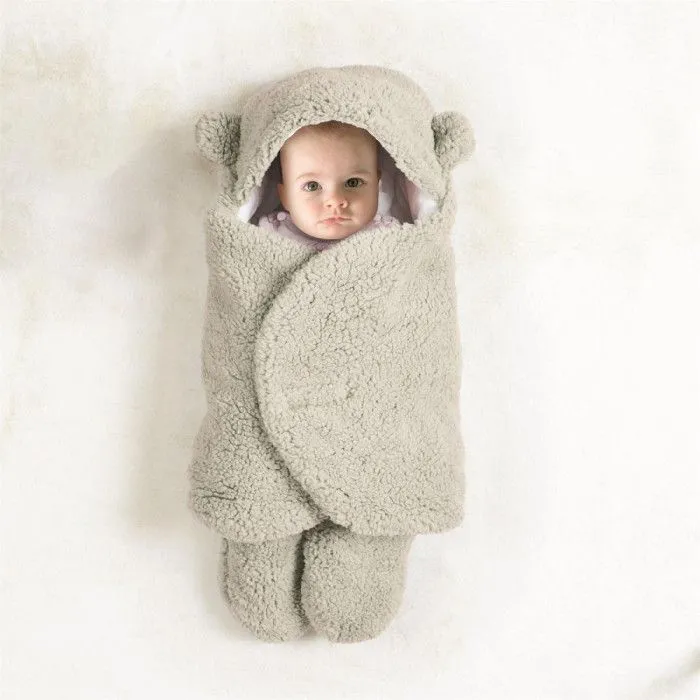 Chancelière Polaire "Ours" 76cm Gris-3