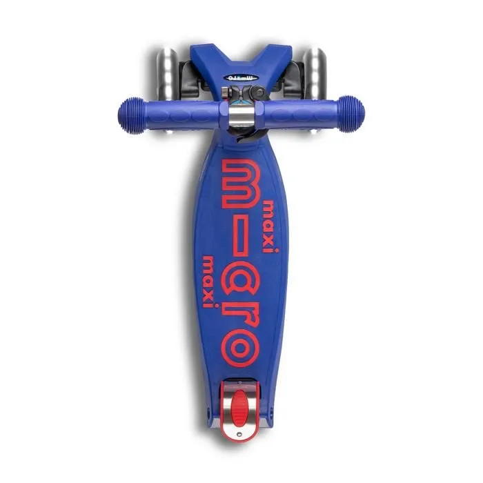 Trottinette enfant 3 roues - Micro - Maxi Deluxe - Bleu LED - Guidon réglable - 5 ans et plus-4